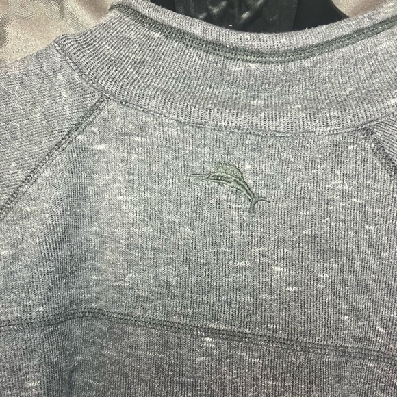 [XL] Tommy Bahama Flip Coast Half-Zip Reversible Sweatshirt Men’s Gray Pullover - Picture 7 of 7